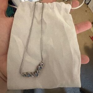 Silver-Plated Constella Necklace with Blue Accents by Brighton